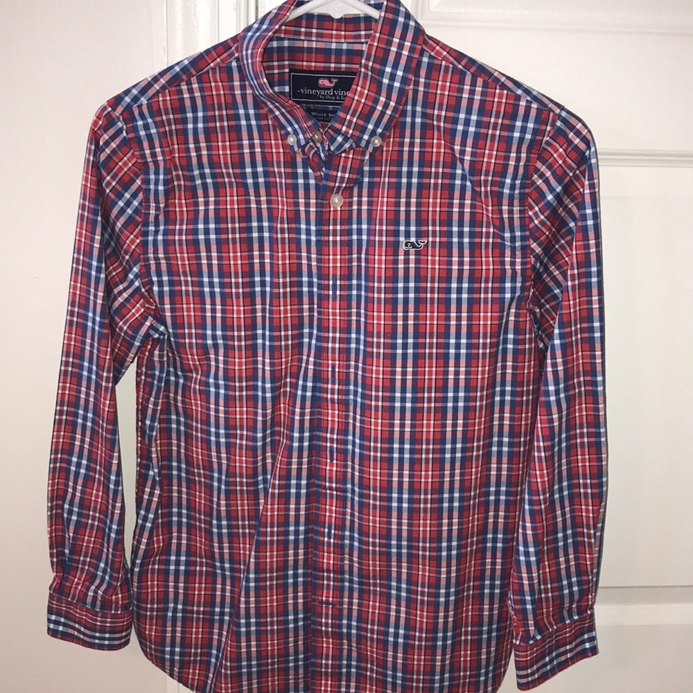Boys Vineyard Vines Whale button down shirt